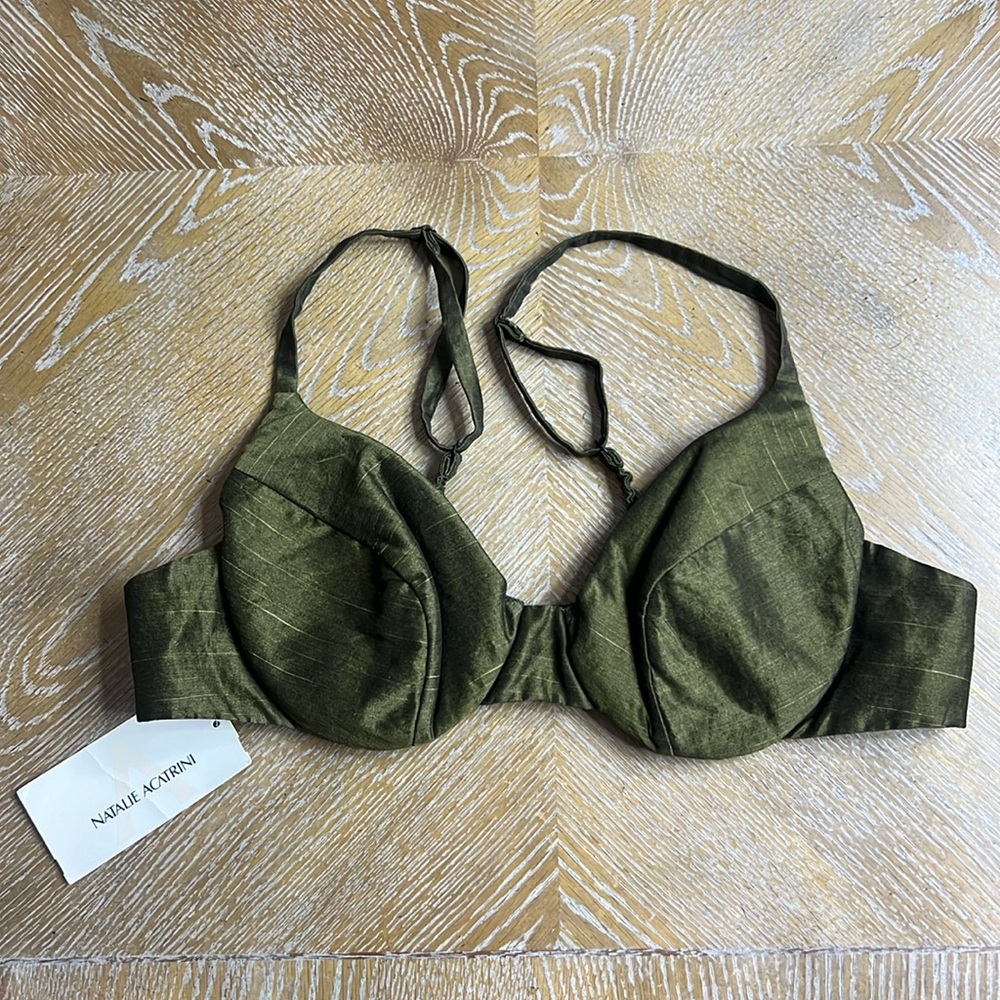 NATALIE ACATRINI Green Bra 40